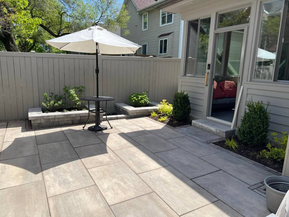 new paver patio
