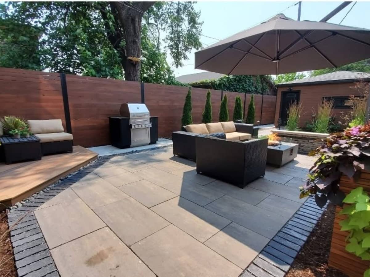 luxury backyard patio